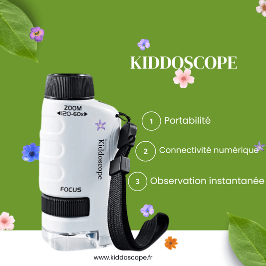 KIDDOSCOPE - Microscope de poche pour Enfants - Kiddoscope